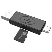 Travelmall SIM Card Organizer With USB-C OTG Reader Black