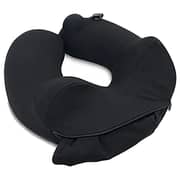 Travelmall 1 Pc 3D Inflatable Neck Pillow Black