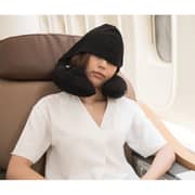 Travelmall 1 Pc 3D Inflatable Neck Pillow Black