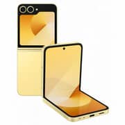 هاتف سامسونج جالكسي Z Flip 6 الذكي ،(سعة 256 جيجابايت - رام 12 جيجابايت)، يدعم شبكة 5G، لون أصفر - إصدار الشرق الأوسط