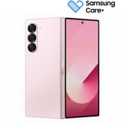 سامسونج جالاكسي Z فولد6  256GB 12GB الهاتف الذكي مزود بتقنية الذكاء الاصطناعي ويدعم تقنية 5G باللون الوردي - إصدار الشرق الأوسط - طلب مسبق