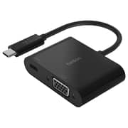 Belkin USB-C To VGA Charge Adapter 130mm Black