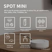 LifeSmart SPOT Mini Universal IR Remote Controller - An IR Remote Controller to Simplify your Life by Interacting with all LifeSmart Smart Home System / Controls TVs / Air Conditioners and Fans