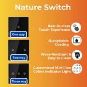 Smart Room Bundle - Smart Switches, Nature Mini Pro, Smart Control Panel, Curtain Motor Suite, DEFED Smart Station - Advanced Home Automation for Lighting, Climate, and Curtain Control