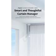 Aqara Curtain Track with Motor (Grey) - Smart Motorized Curtain System, Remote Control, Smartphone App, Timer Automations, Temperature-Based Control, Easy Installation