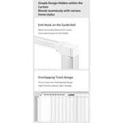 Aqara Curtain Track with Motor (Grey) - Smart Motorized Curtain System, Remote Control, Smartphone App, Timer Automations, Temperature-Based Control, Easy Installation