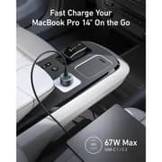 Anker Car Charger with USB C - USB C Cable Gray