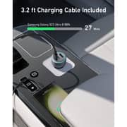 Anker Car Charger with USB C - USB C Cable Gray