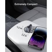 Anker Car Charger with USB C - USB C Cable Gray