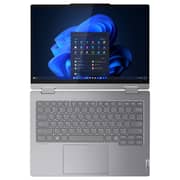 Lenovo ThinkBook 14 G4 IML 2-in-1 Convertible (2024) AI PC - 1st Series / Intel Core Ultra 7-155U / 14inch WUXGA / 512GB SSD / 16GB RAM / Shared Intel Graphics / Windows 11 Pro / English & Arabic Keyboard / Luna Grey / Middle East Version - [21MX0011AX]