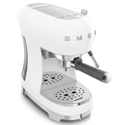 Smeg 50's Style Espresso Coffee Machine ECF02WHAU