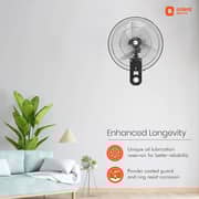 Orient Electric Wall Fan Tornado 18inch Metal Blade