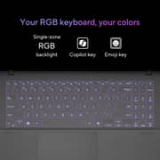 Asus Vivobook S 15 OLED (2024) Laptop - Snapdragon X Plus-X1P 42 100 / 15.6inch 3K / 1TB SSD / 16GB RAM / Shared Qualcomm Adreno Graphics / Windows 11 Home / English & Arabic Keyboard / Cool Silver / Middle East Version - [5507QA-MA007W]
