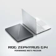 Asus ROG Zephyrus G14 Gaming (2024) Laptop - AMD Ryzen 9-8945HS / 14inch 3K / 1TB SSD / 32GB RAM / 8GB NVIDIA GeForce RTX 4070 Graphics / Windows 11 Home / English & Arabic Keyboard / Platinum White / Middle East Version - [GA403UI-OLED9132W]