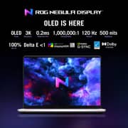 Asus ROG Zephyrus G14 Gaming (2024) Laptop - AMD Ryzen 9-8945HS / 14inch 3K / 1TB SSD / 32GB RAM / 8GB NVIDIA GeForce RTX 4070 Graphics / Windows 11 Home / English & Arabic Keyboard / Platinum White / Middle East Version - [GA403UI-OLED9132W]
