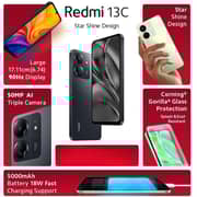 Xiaomi Redmi 13C 256GB Starry Black 5G Smartphone