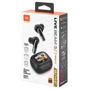 JBL Live Beam 3 True Wireless Noise Cancelling Closed Stick Earbuds - Black
