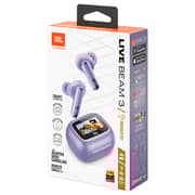 JBL Live Beam 3 True Wireless Noise Cancelling Closed Stick Earbuds - Purple