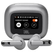 JBL Live Beam 3 True Wireless Noise Cancelling Closed Stick Earbuds - Silver