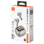 JBL Live Beam 3 True Wireless Noise Cancelling Closed Stick Earbuds - Silver
