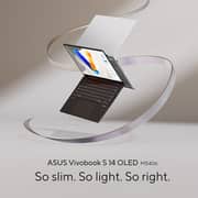 Asus Vivobook S 14 OLED (2024) Laptop - AMD Ryzen AI 9 365 / 14inch WUXGA / 1TB SSD / 32 GB RAM / Shared AMD Radeon 880M Graphics / Windows 11 Home / English & Arabic Keyboard / Neutral Black / Middle East Version - [M5406WA-OLEDR9L31WB]