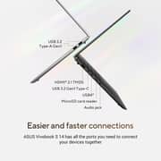 Asus Vivobook S 14 OLED (2024) Laptop - AMD Ryzen AI 9 365 / 14inch WUXGA / 1TB SSD / 32 GB RAM / Shared AMD Radeon 880M Graphics / Windows 11 Home / English & Arabic Keyboard / Neutral Black / Middle East Version - [M5406WA-OLEDR9L31WB]
