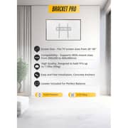 Bracket Pro Fixed TV Mount Black