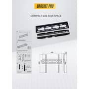 Bracket Pro Fixed TV Mount Black
