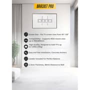 Bracket Pro Fixed TV Mount Black