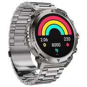 Wiwu 1.43″ AMOLED Display Smartwatch with Fitness Tracking - Silver
