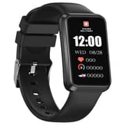 Swiss Military 1.57″ Display Fitness Tracking Smart Band Black - Rhine 2