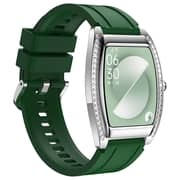 Xcell Selen 2 Smartwatch Silver With Green Strap