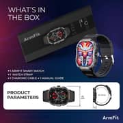 ArmFit Hulk2 Smartwatch Black