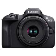 Canon EOS R100 Mirrorless Camera Black With RF-S 18/45mm And RF-S 55-210mm Lens Kit