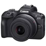 Canon EOS R100 Mirrorless Camera Black With RF-S 18/45mm And RF-S 55-210mm Lens Kit