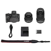 Canon EOS R100 Mirrorless Camera Black With RF-S 18/45mm And RF-S 55-210mm Lens Kit