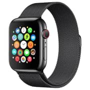 Fitit Milanese Loop Black and Woven Loop Large Blue Bundle 2 in 1 For Apple Watch 38/40/41mm - FIT-41WSB-MILBK&WVBL-L