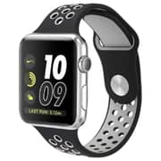 Fitit Silicone Strap Black/Grey and Silicon Blue Bundle 2 in 1 For Apple Watch 41/38/40mm - FIT-41WSB-SILNIKBK&SILBL