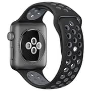 Fitit Silicone Strap Black/Grey and Silicon Blue Bundle 2 in 1 For Apple Watch 41/38/40mm - FIT-41WSB-SILNIKBK&SILBL