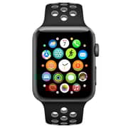 Fitit Silicone Strap Black/Grey and Silicon Blue Bundle 2 in 1 For Apple Watch 41/38/40mm - FIT-41WSB-SILNIKBK&SILBL