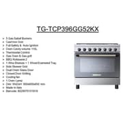 Tecnogas Superiore 5 Burner Gas Cooker TCP396GG52KX