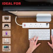 Honeywell 3 Out Surge Protector Master Switch 1.8m White