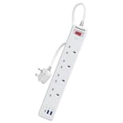 Honeywell 4 Out Surge Protector Master Switch 1.8m White
