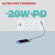 Honeywell 6 Out Surge Protector Master Switch 1.8m White