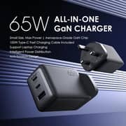 Oraimo Hypergan Adaptor With 116CC USB-C To USB-C Cable 1m Black