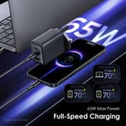 Oraimo Hypergan Adaptor With 116CC USB-C To USB-C Cable 1m Black
