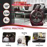 Stargold Rechargeable Fan SG-4067-MR