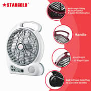 Stargold Rechargeable Fan SG-4067-WT
