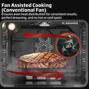 Beko 60x60cm Freestanding Gas Cooker, 4 Burners (1 Wok), Conventional Fan Oven, 64L, Stainless Steel - FSHT61121DXL