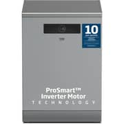 Beko Freestanding Dishwasher, 15 Place Settings, 8 Programs, A++ Energy Rating, Stainless Steel - BDEN38523XQ